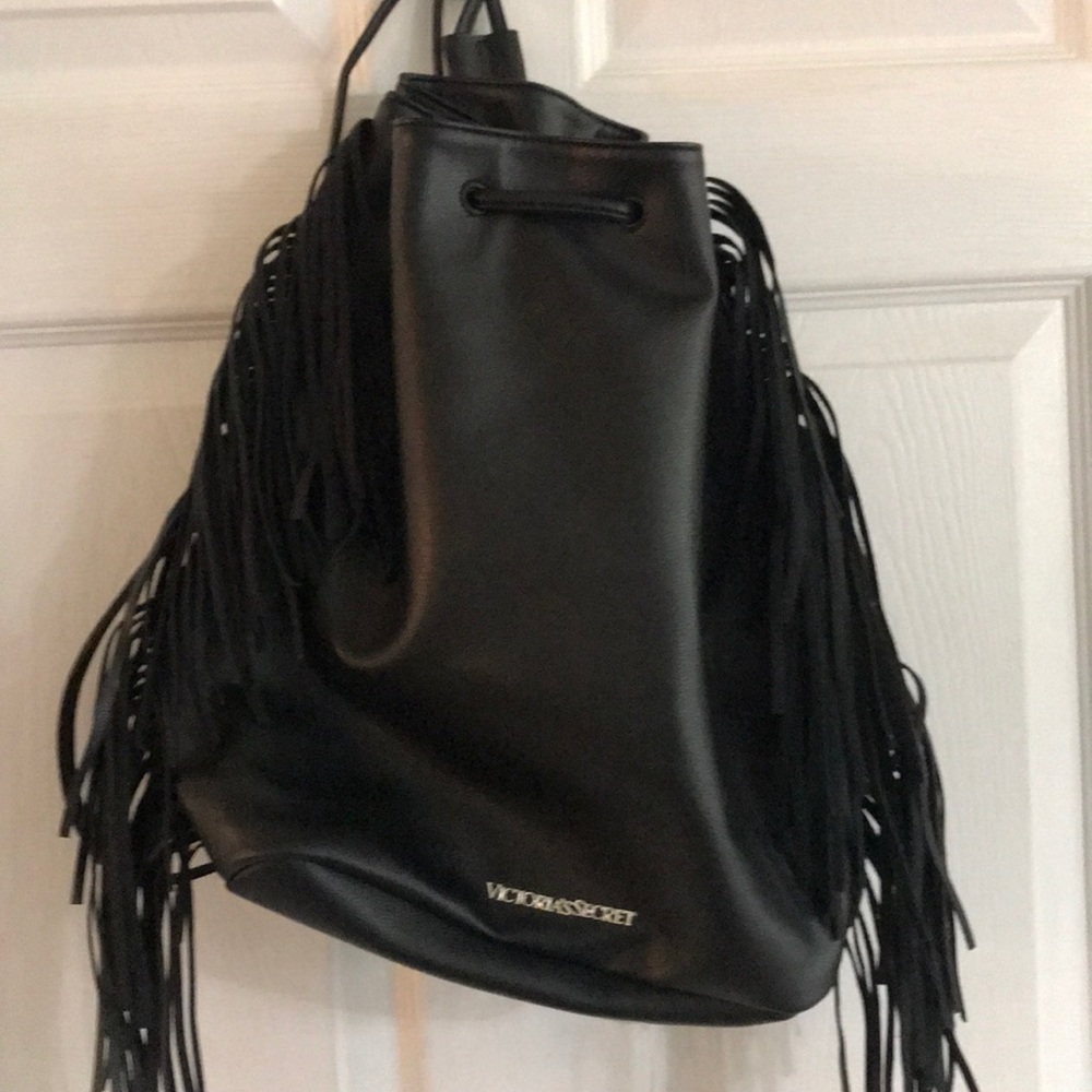 Victoria Secret Fringe Cinch Bag